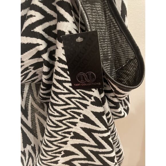 tart collections, geometric print long open sweater, size XS/S, NWT - Picture 7 of 9
